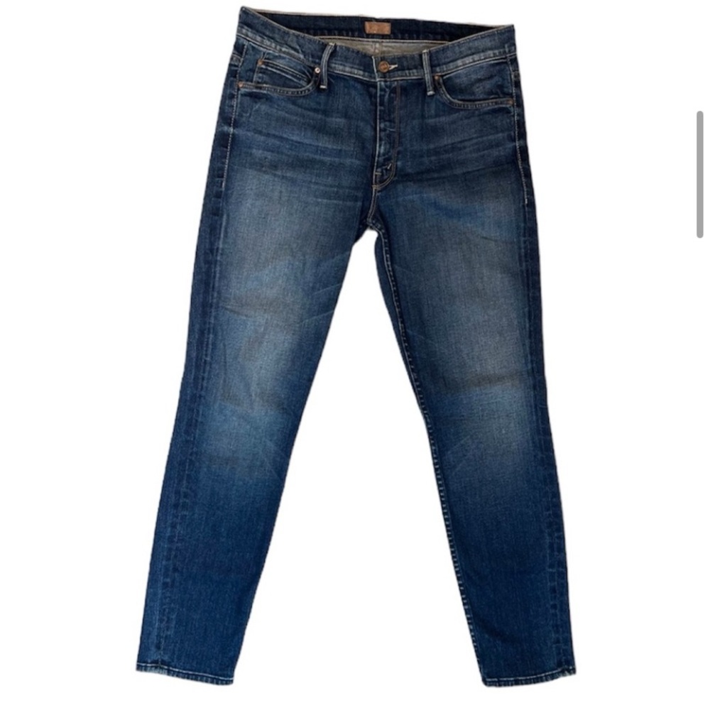 MOTHER The Muse Ankle Mid-Rise Skinny Jeans in Bushwhacked Size 31